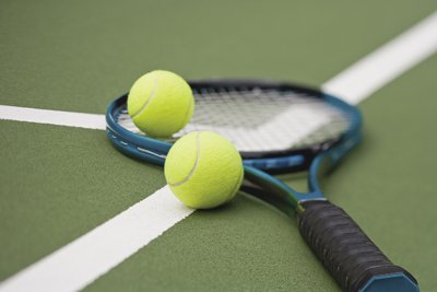 tennis racket stock