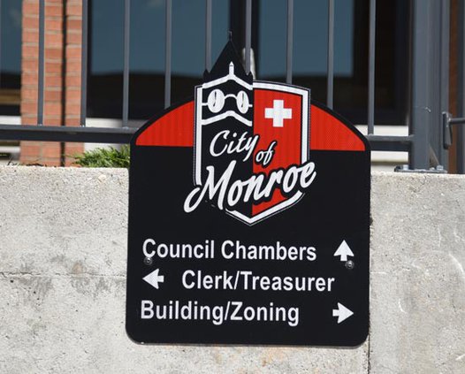 Monroe City Hall Sign